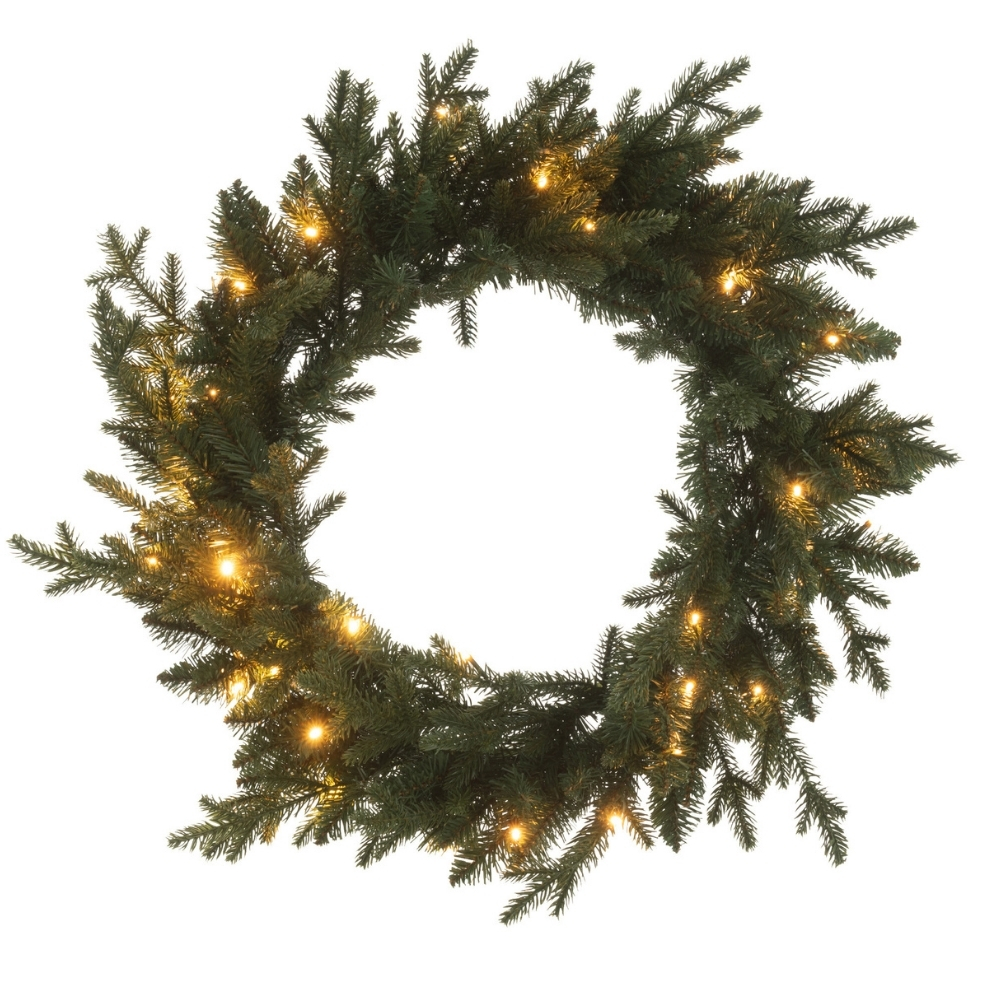 J-line Umělý vánoční LED věnec Susie 60 cm J-line