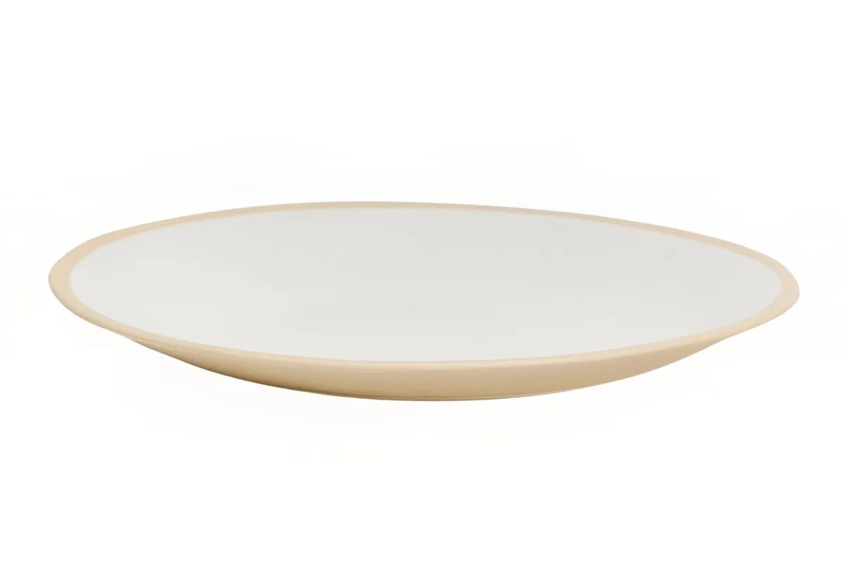 Kave Home Béžový keramický dezertní talíř Azir 23 cm