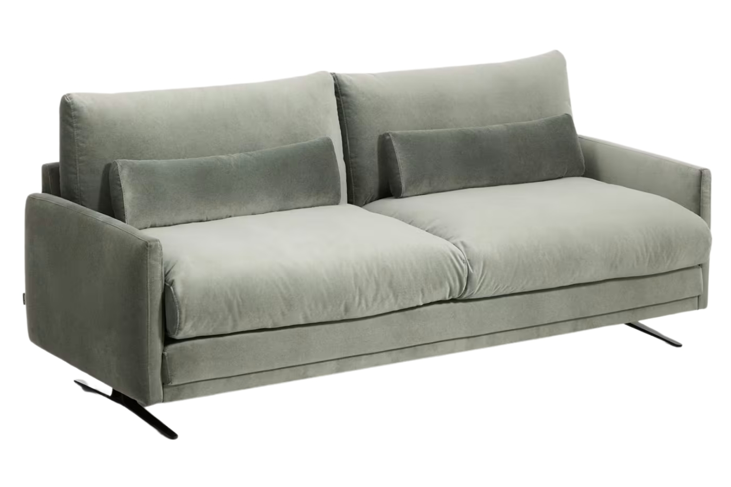 Kave Home Zelená sametová pohovka Veliro 210 cm Kave Home