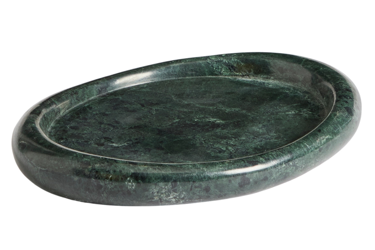 Kave Home Zelený mramorový tác Lenorel 30 x 23 cm Kave Home