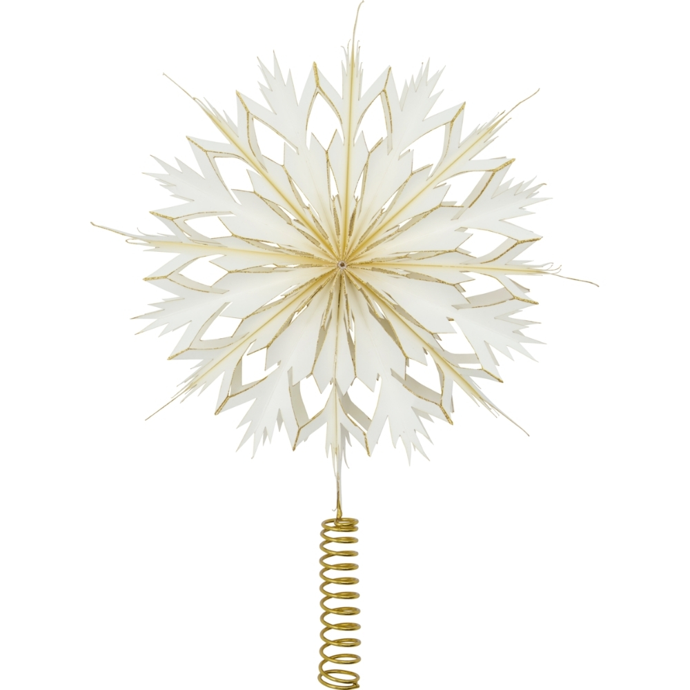 House Doctor Bílo-zlatá papírová vánoční hvězda Alsta 25 cm House Doctor