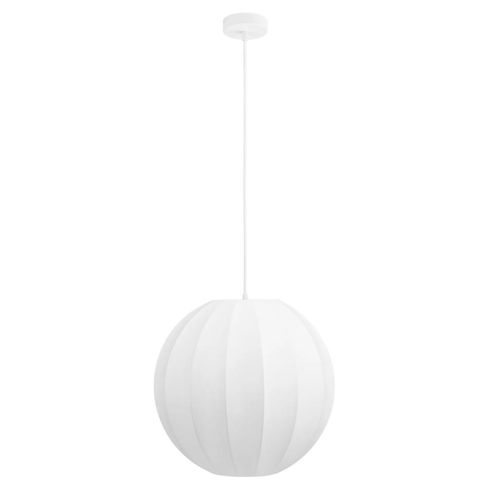 Nordic Living Bílé závěsné světlo Coven 40 cm Nordic Living