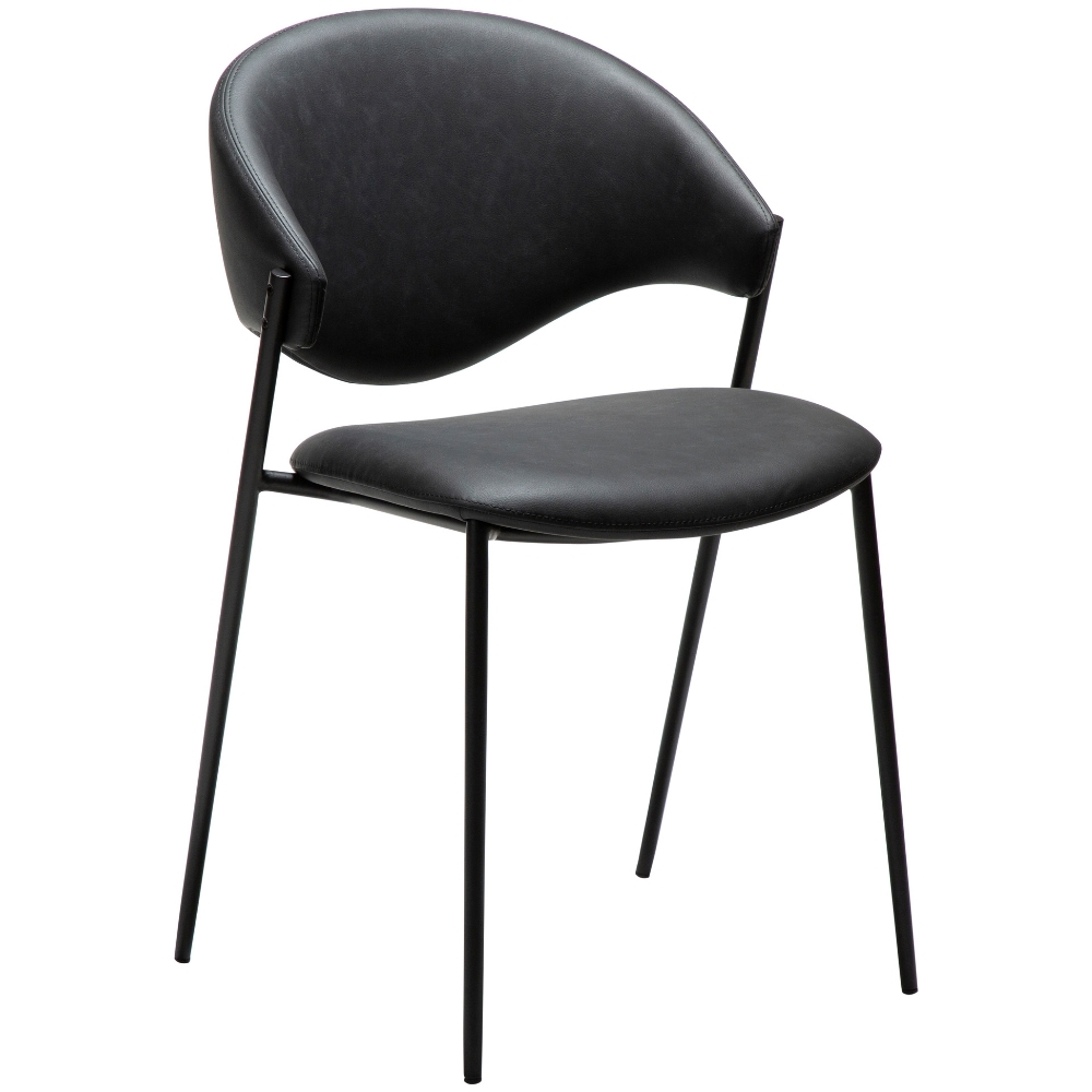 ​​​​​Dan-Form Černá koženková jídelní židle DAN-FORM Zone ​​​​​Dan-Form