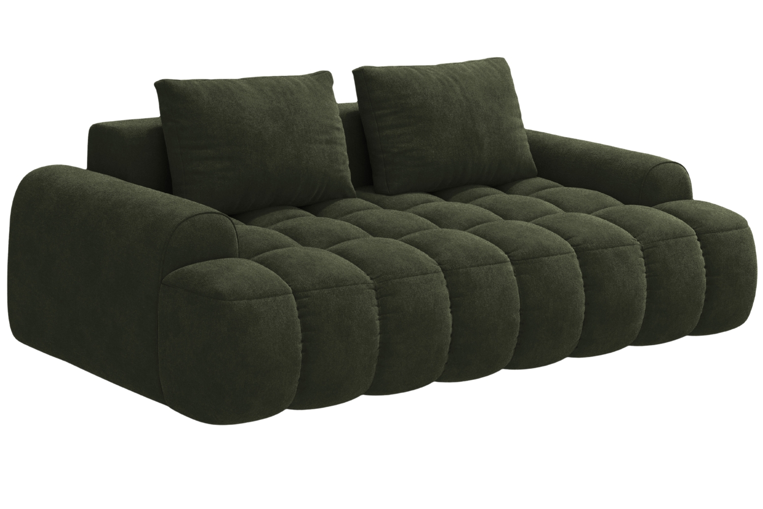 Cosmopolitan Design Zelená sametová trojmístná pohovka Linz 200 cm Cosmopolitan Design