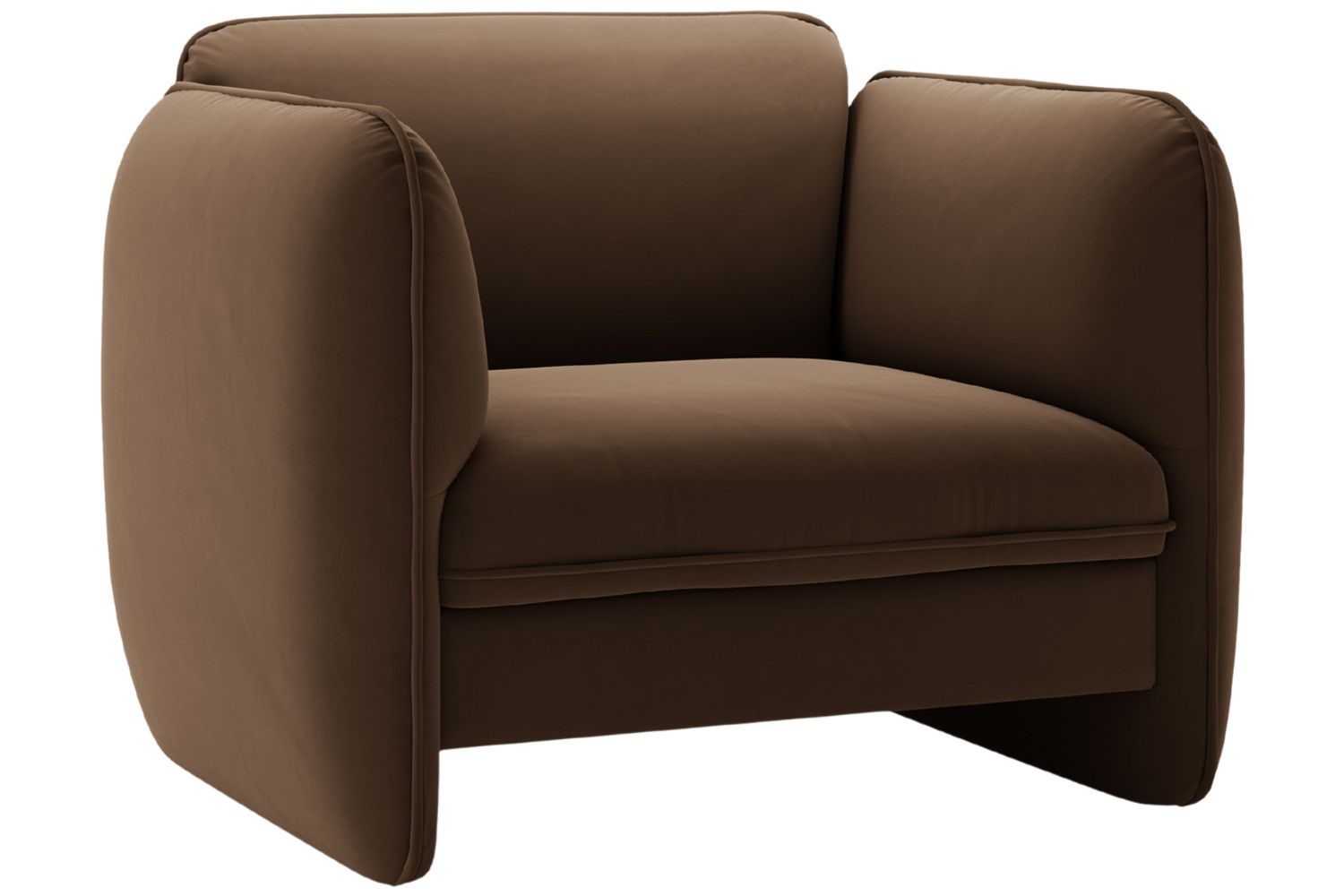 Micadoni Hnědé sametové křeslo Georgia Micadoni