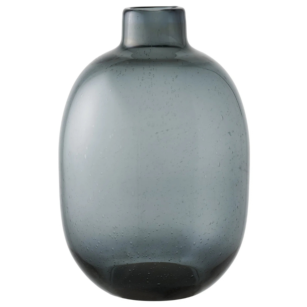 Nordic Living Kouřově černá skleněná váza Marrie 35 cm Nordic Living