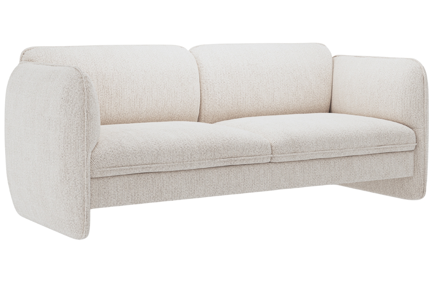 Micadoni Světle béžová trojmístná pohovka Georgia 204 cm Micadoni