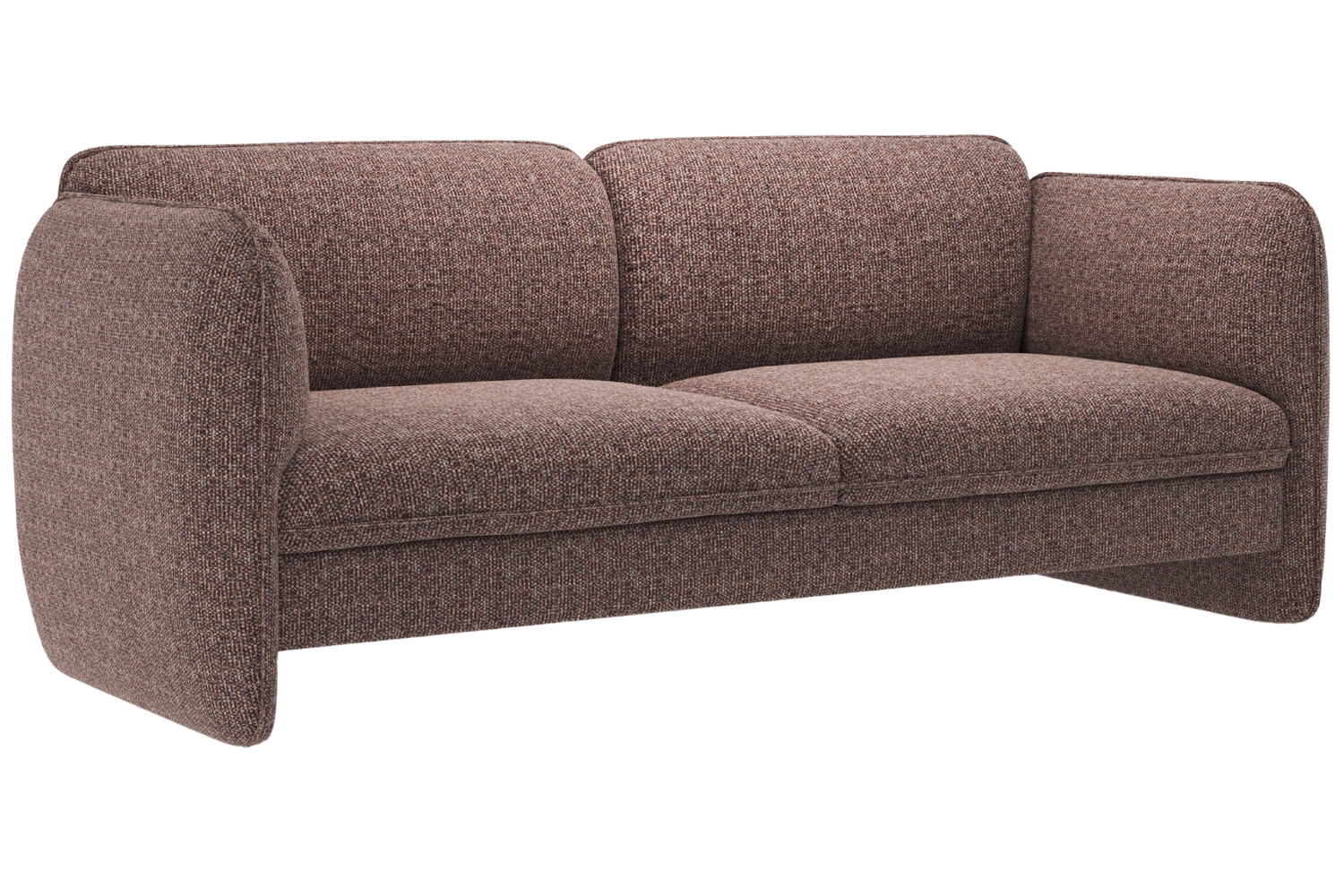 Micadoni Hnědá trojmístná pohovka Georgia 204 cm Micadoni