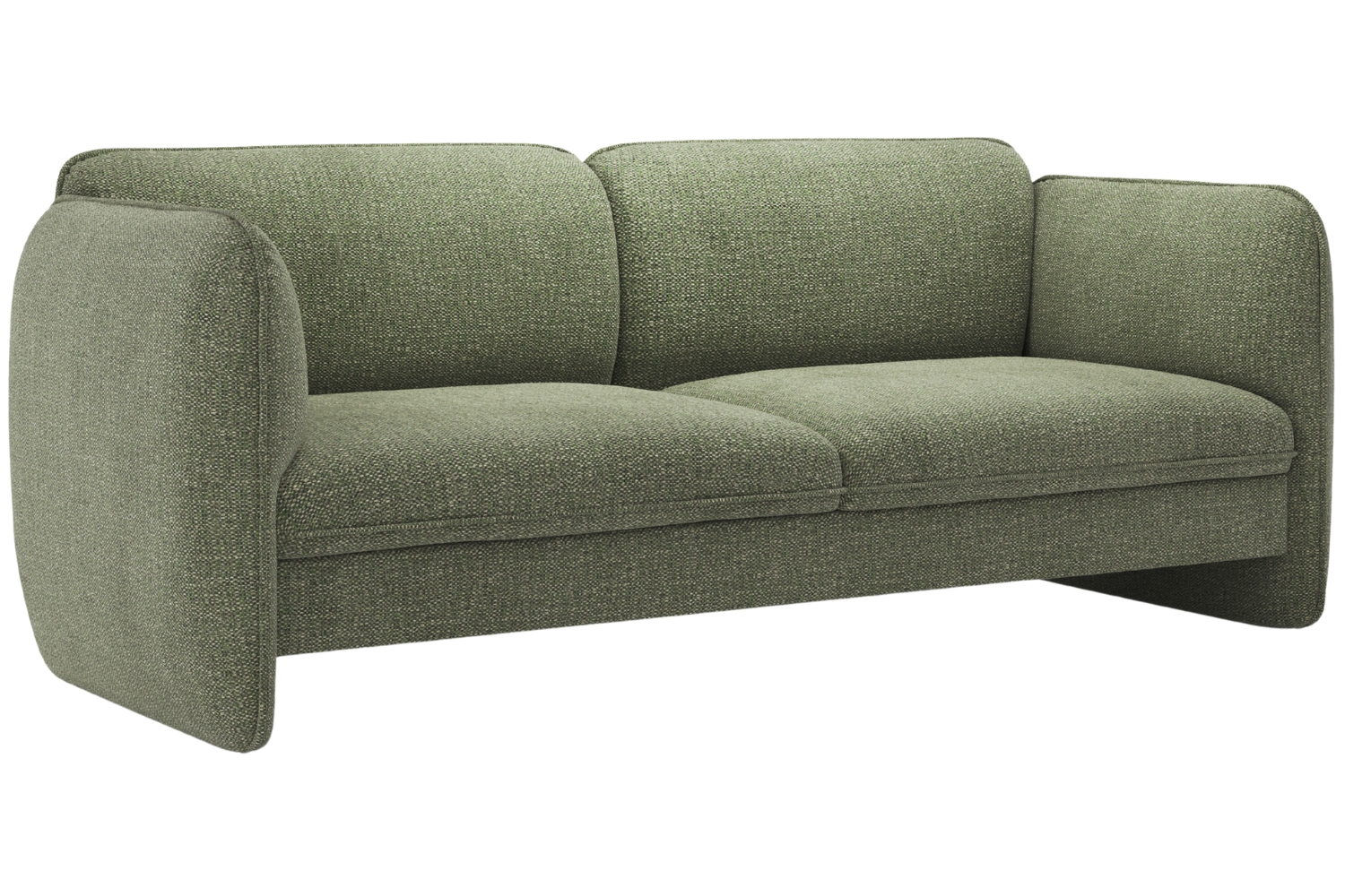 Micadoni Zelená trojmístná pohovka Georgia 204 cm Micadoni