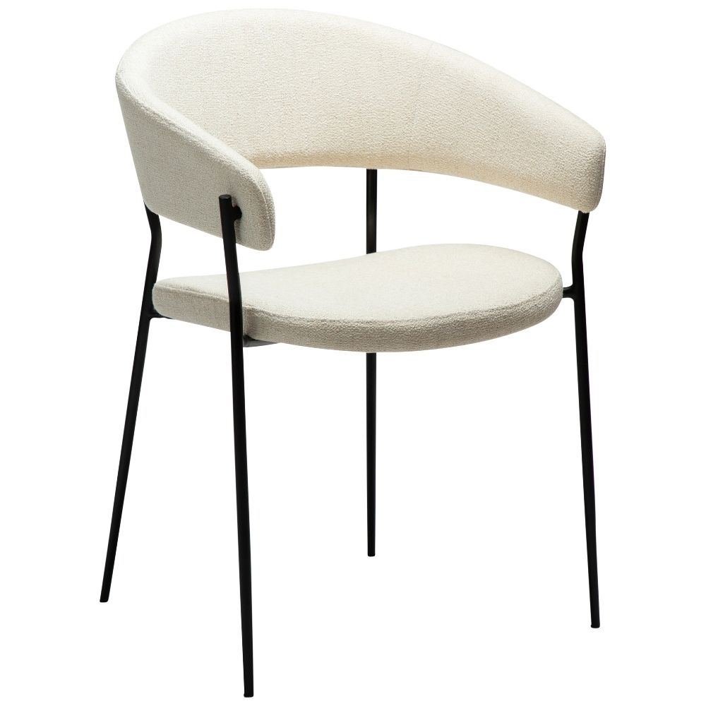 ​​​​​Dan-Form Krémově bílá bouclé jídelní židle DAN-FORM Reboot ​​​​​Dan-Form