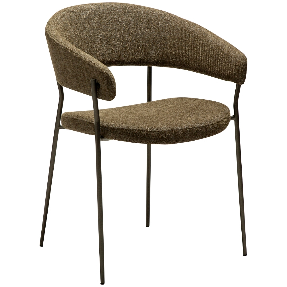 ​​​​​Dan-Form Zelená bouclé jídelní židle DAN-FORM Reboot ​​​​​Dan-Form