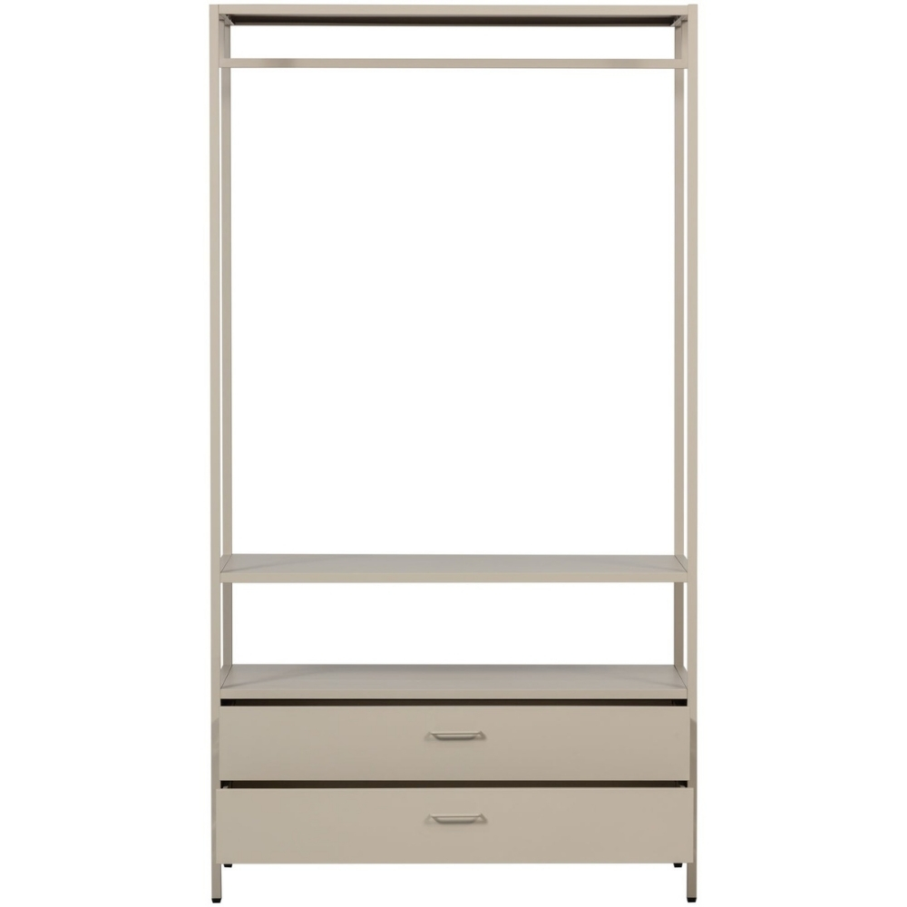 WOOOD Béžový kovový stojací věšák Ferris 185 x 100 cm WOOOD