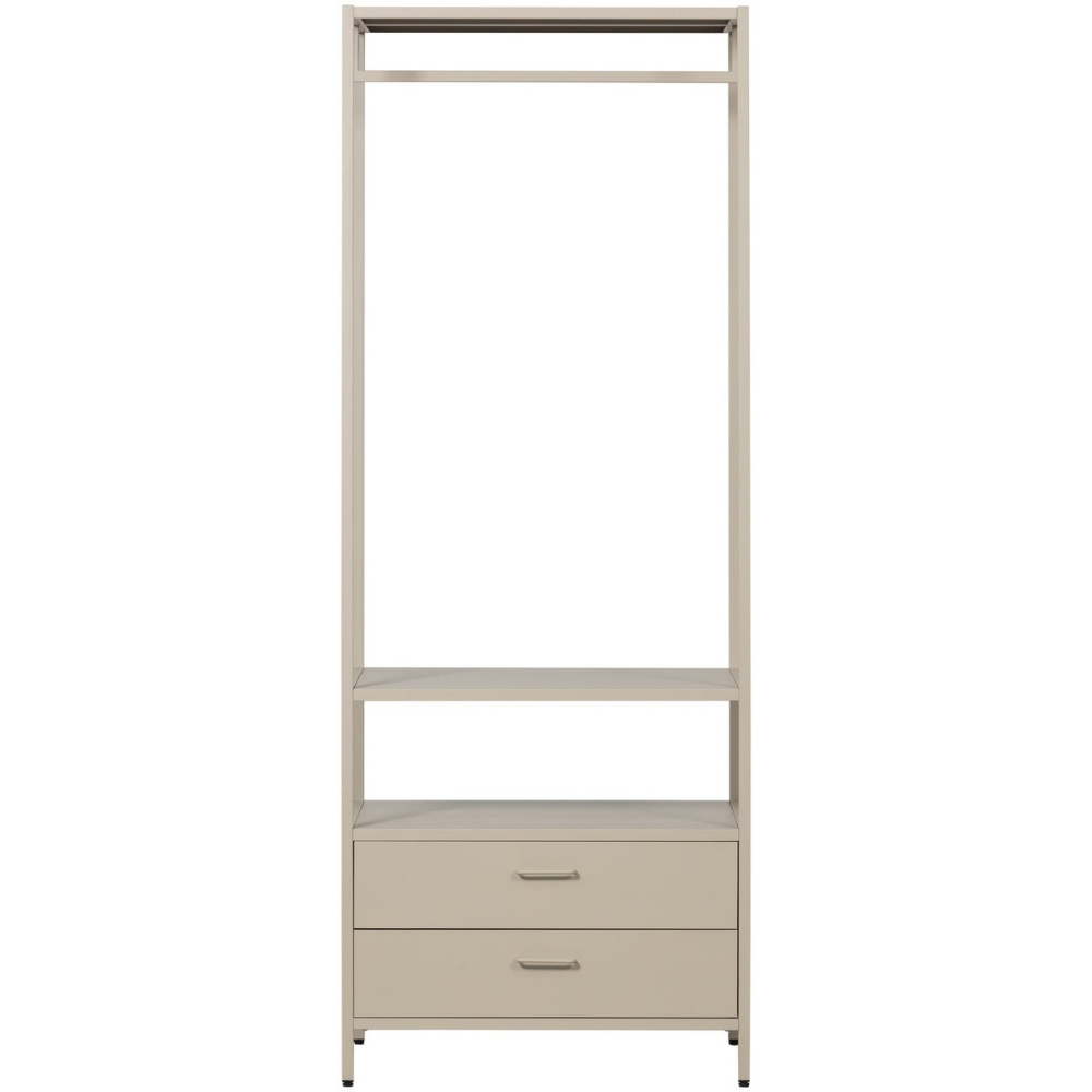 WOOOD Béžový kovový stojací věšák Ferris 185 x 70 cm WOOOD