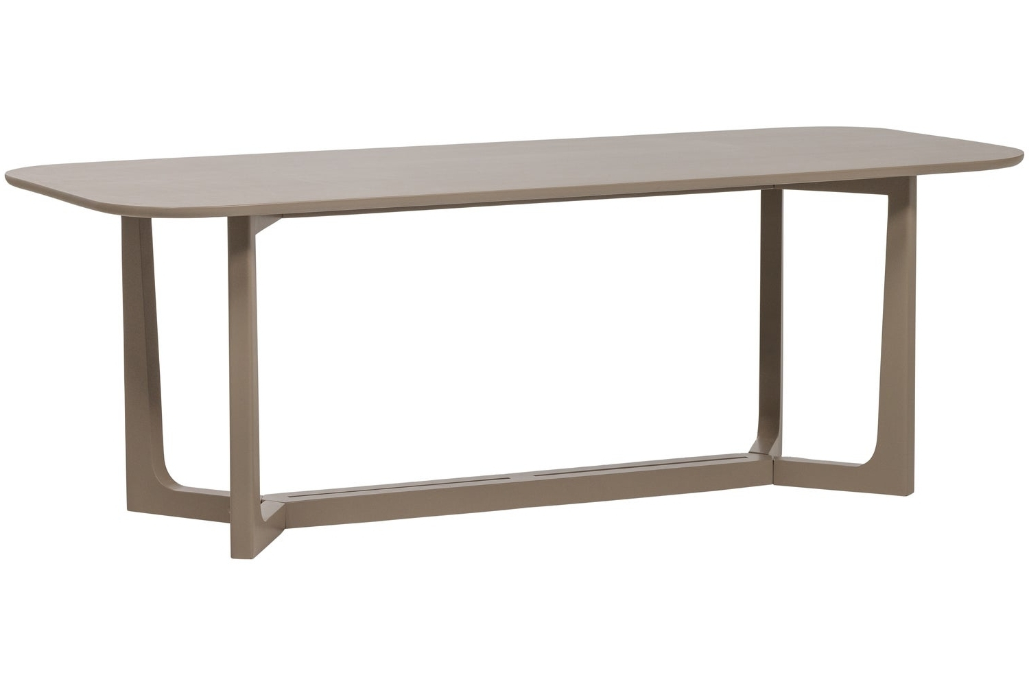 WOOOD Šedobéžový dřevěný jídelní stůl Ferion 240 x 90 cm WOOOD