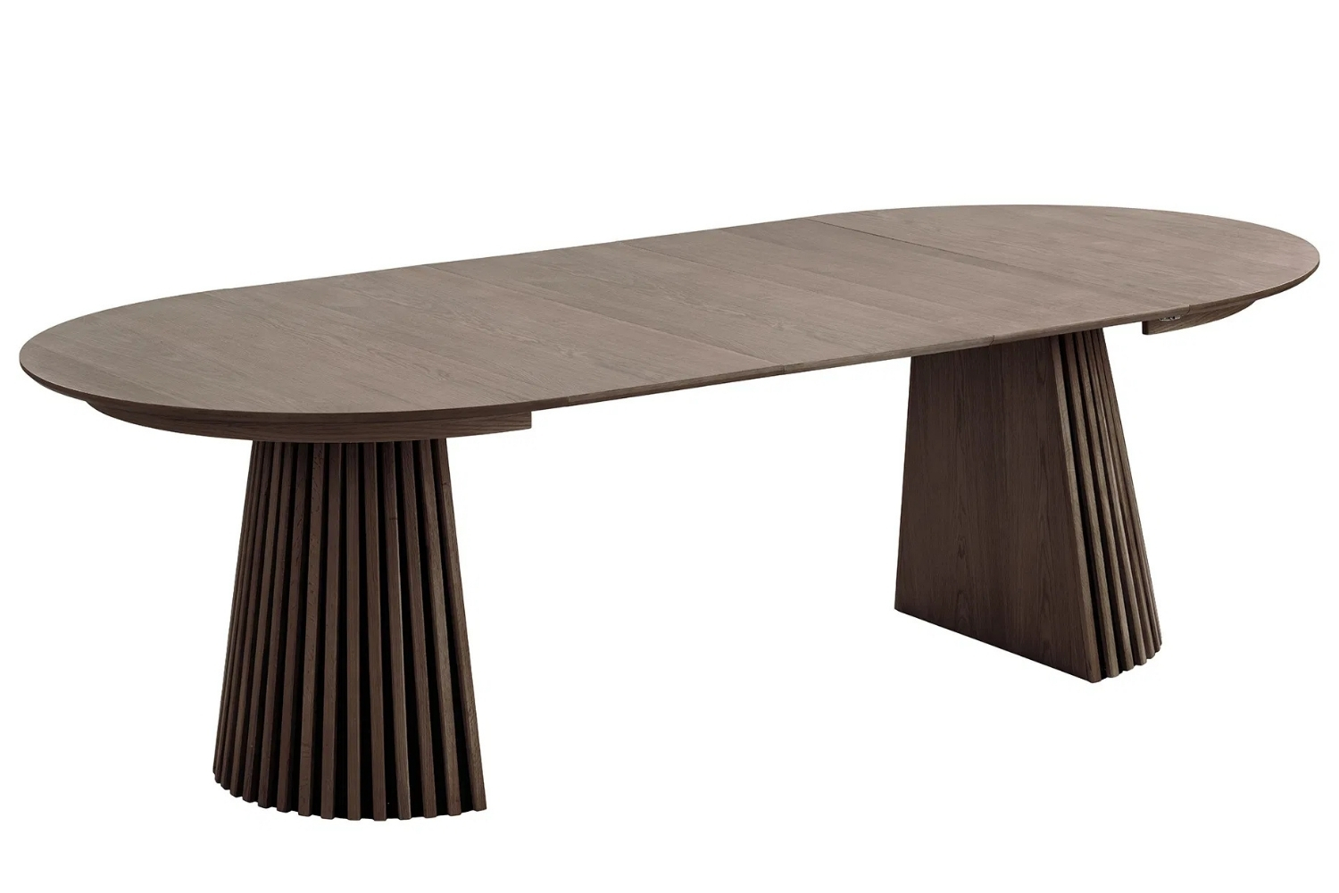 Nordic Living Hnědý rozkládací stůl Osaika 120/240 x 120 cm Nordic Living