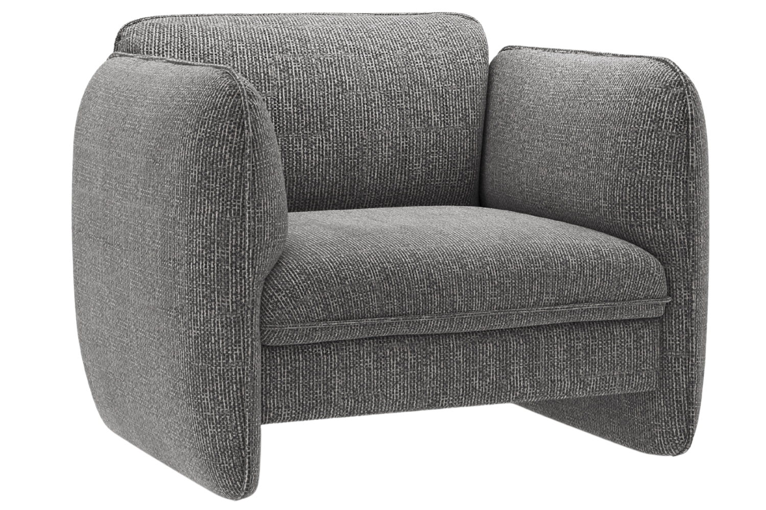 Micadoni Tmavě šedé křeslo Georgia Micadoni