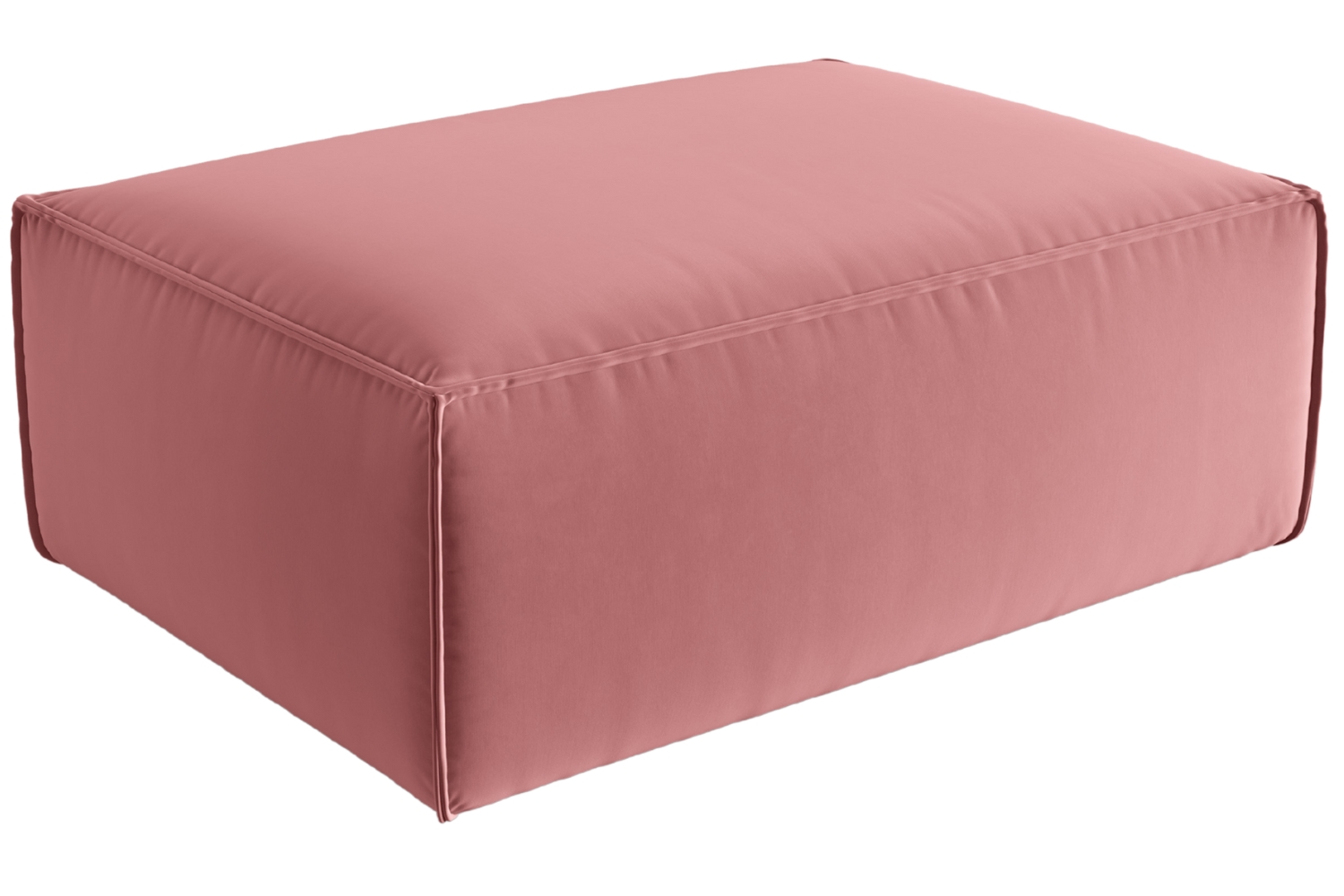 Cosmopolitan Design Růžová sametová podnožka Mackay 100 x 69 cm Cosmopolitan Design