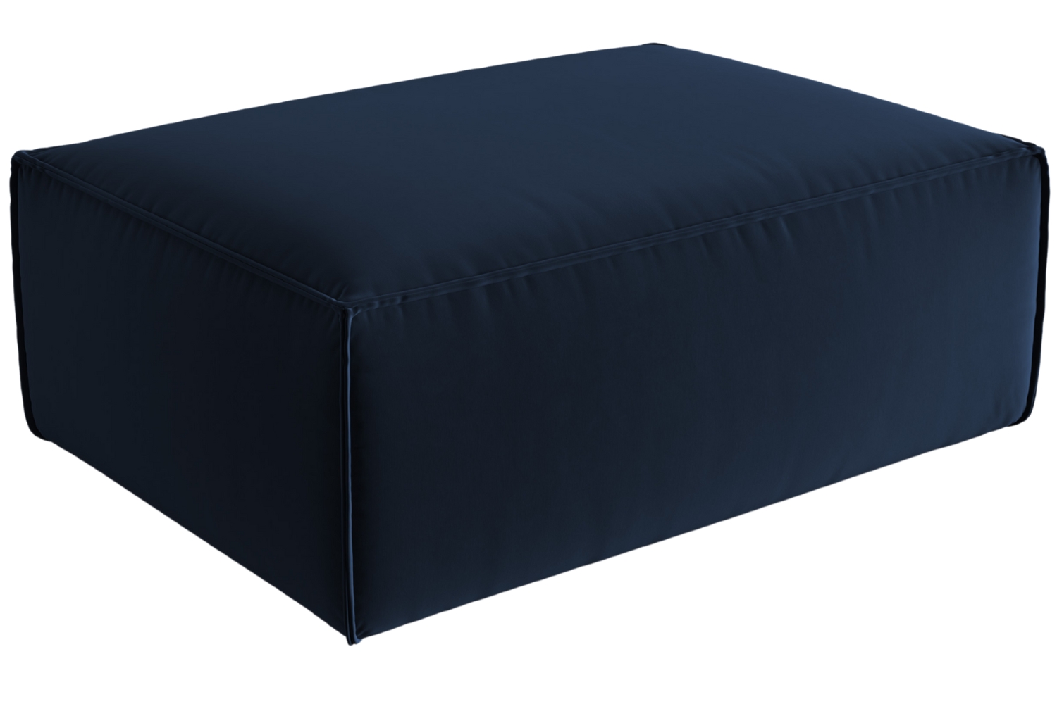 Cosmopolitan Design Královsky modrá sametová podnožka Mackay 100 x 69 cm Cosmopolitan Design