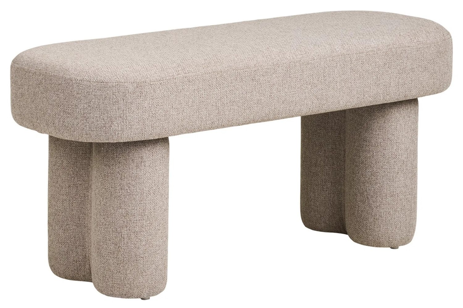 Nordic Living Béžová lavice Beston 95 cm Nordic Living