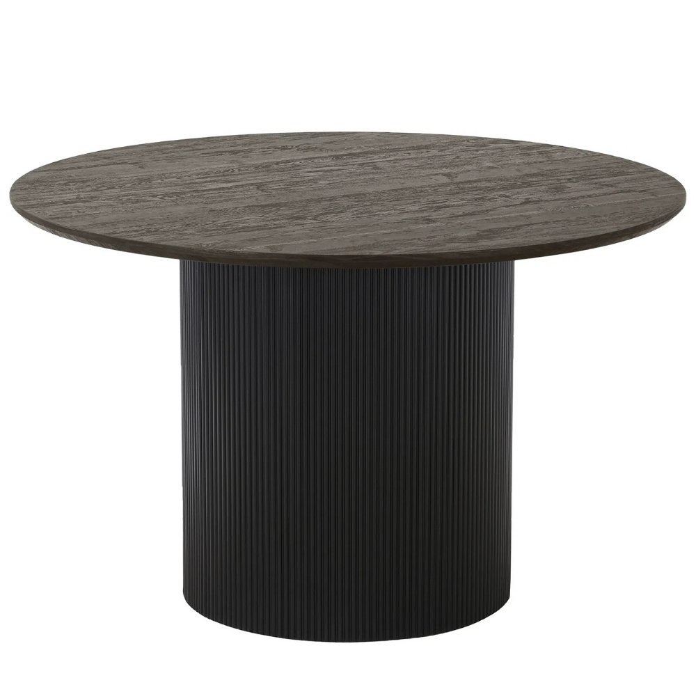 Nordic Living Tmavě hnědý jídelní stůl Bonavista 120 cm Nordic Living