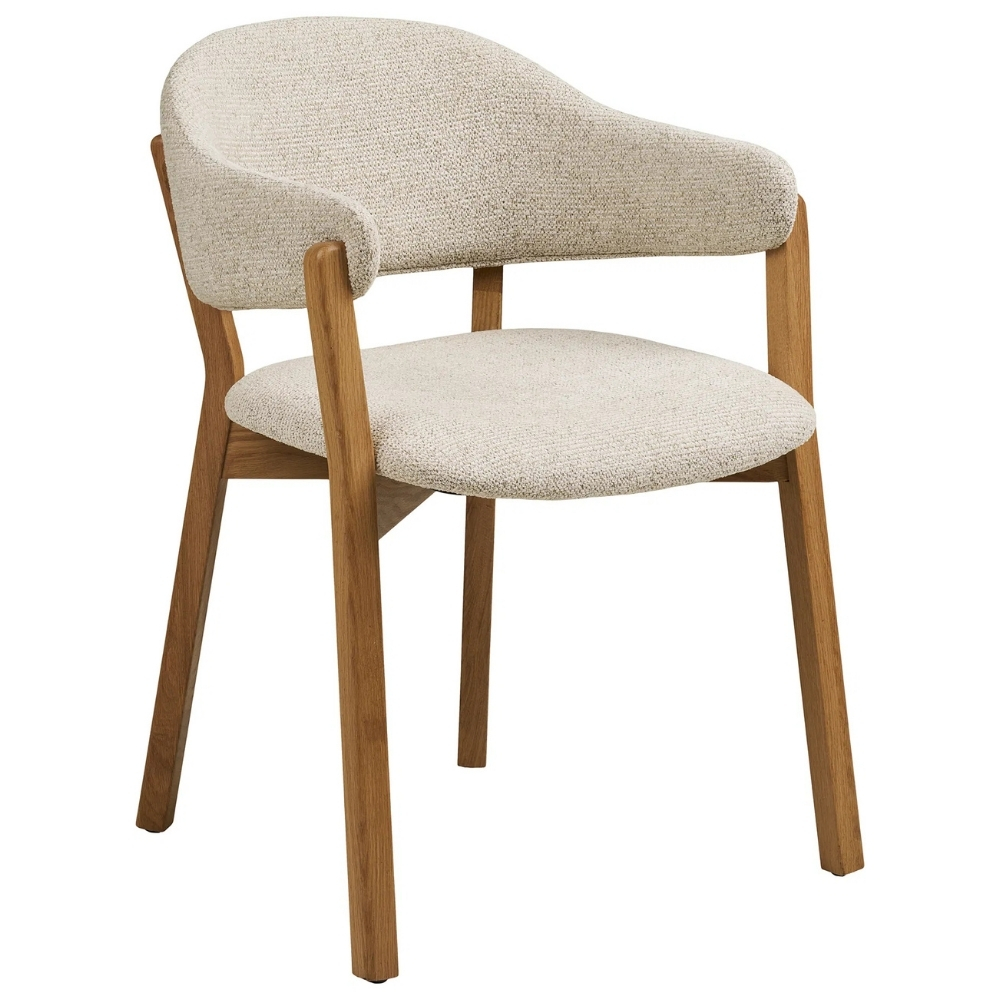 Nordic Living Béžová jídelní židle Dunkri Nordic Living