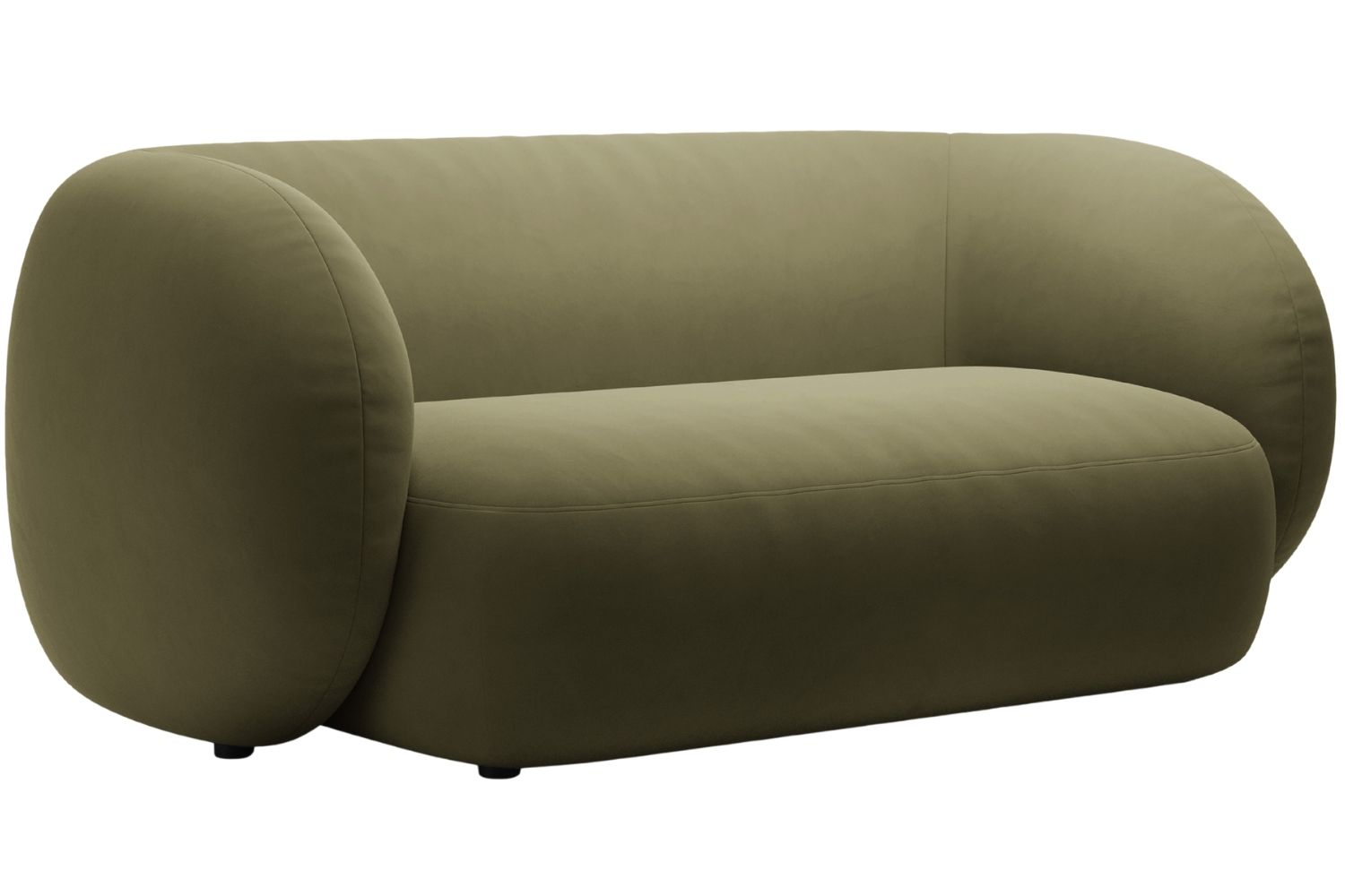 Micadoni Zelená sametová dvoumístná pohovka Kate 183 cm Micadoni