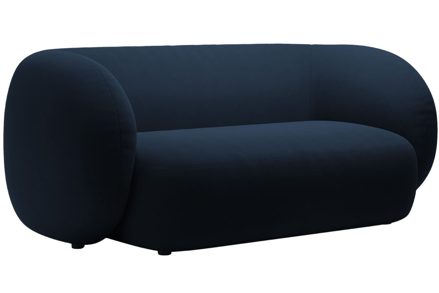 Micadoni Královsky modrá sametová dvoumístná pohovka Kate 183 cm Micadoni