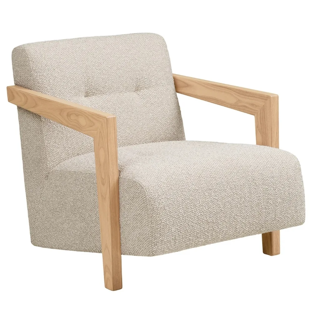 Nordic Living Béžové křeslo Carocas