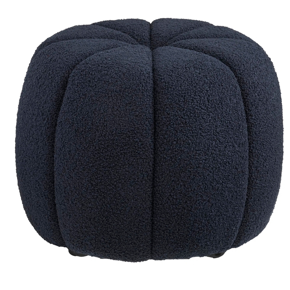 Nordic Living Tmavě modrý taburet Presley 48 cm Nordic Living