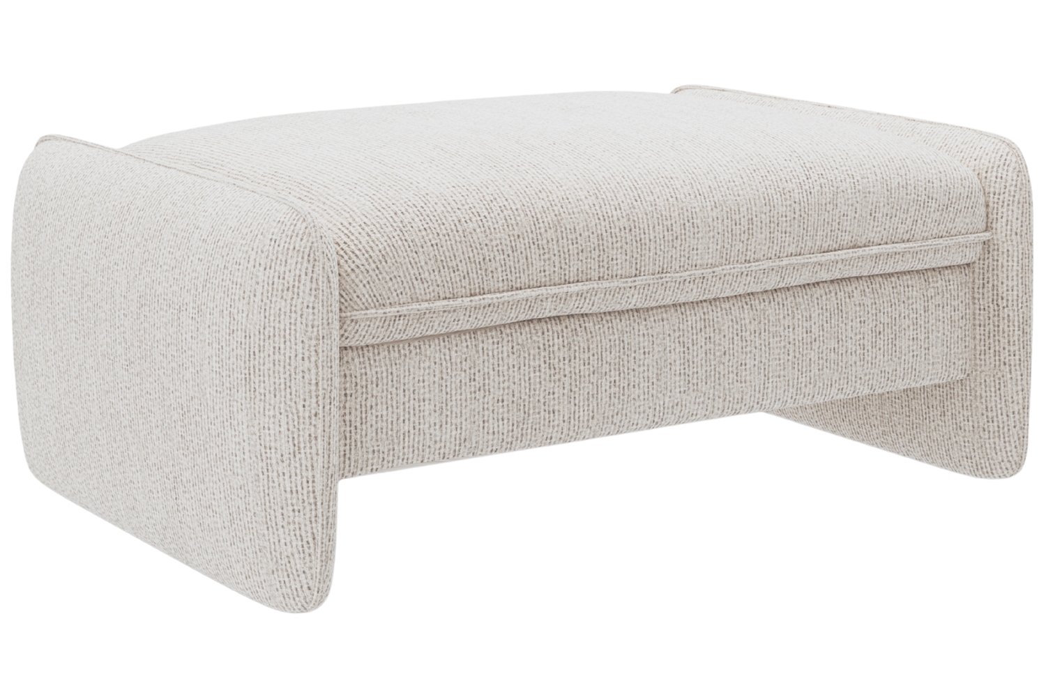 Micadoni Světle béžová podnožka Georgia 115 x 70 cm Micadoni