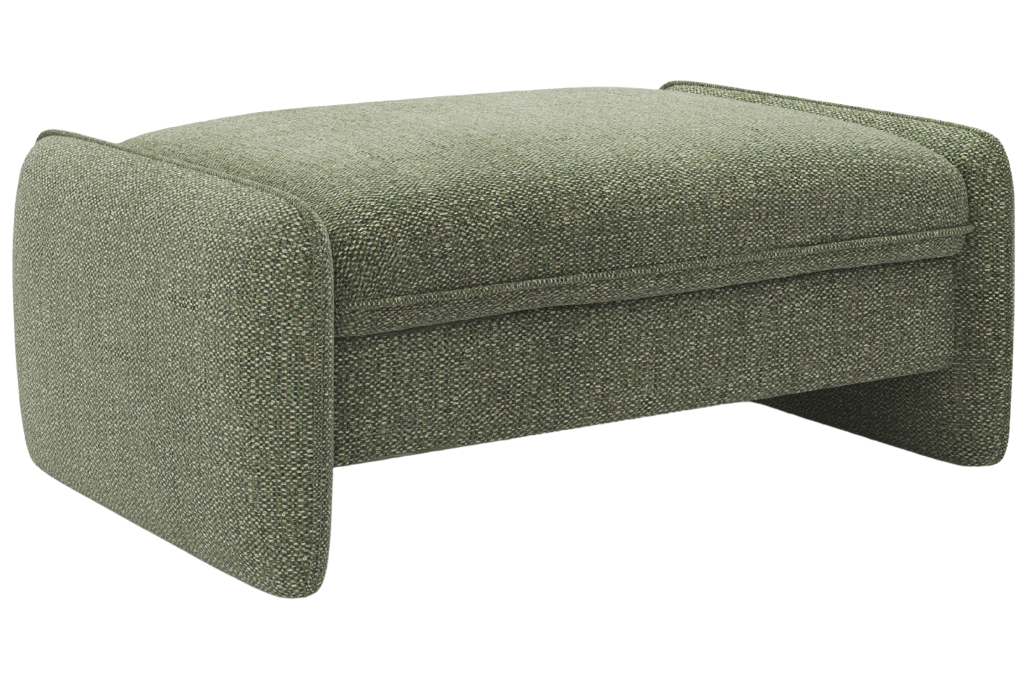 Micadoni Zelená podnožka Georgia 115 x 70 cm Micadoni