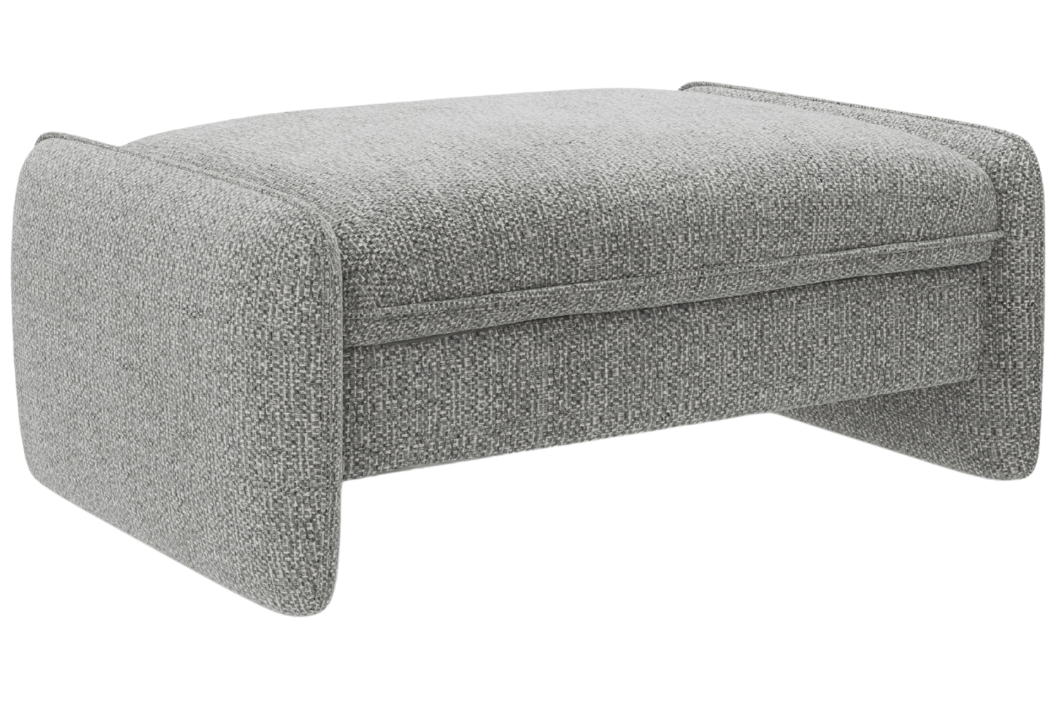 Micadoni Šedá podnožka Georgia 115 x 70 cm Micadoni