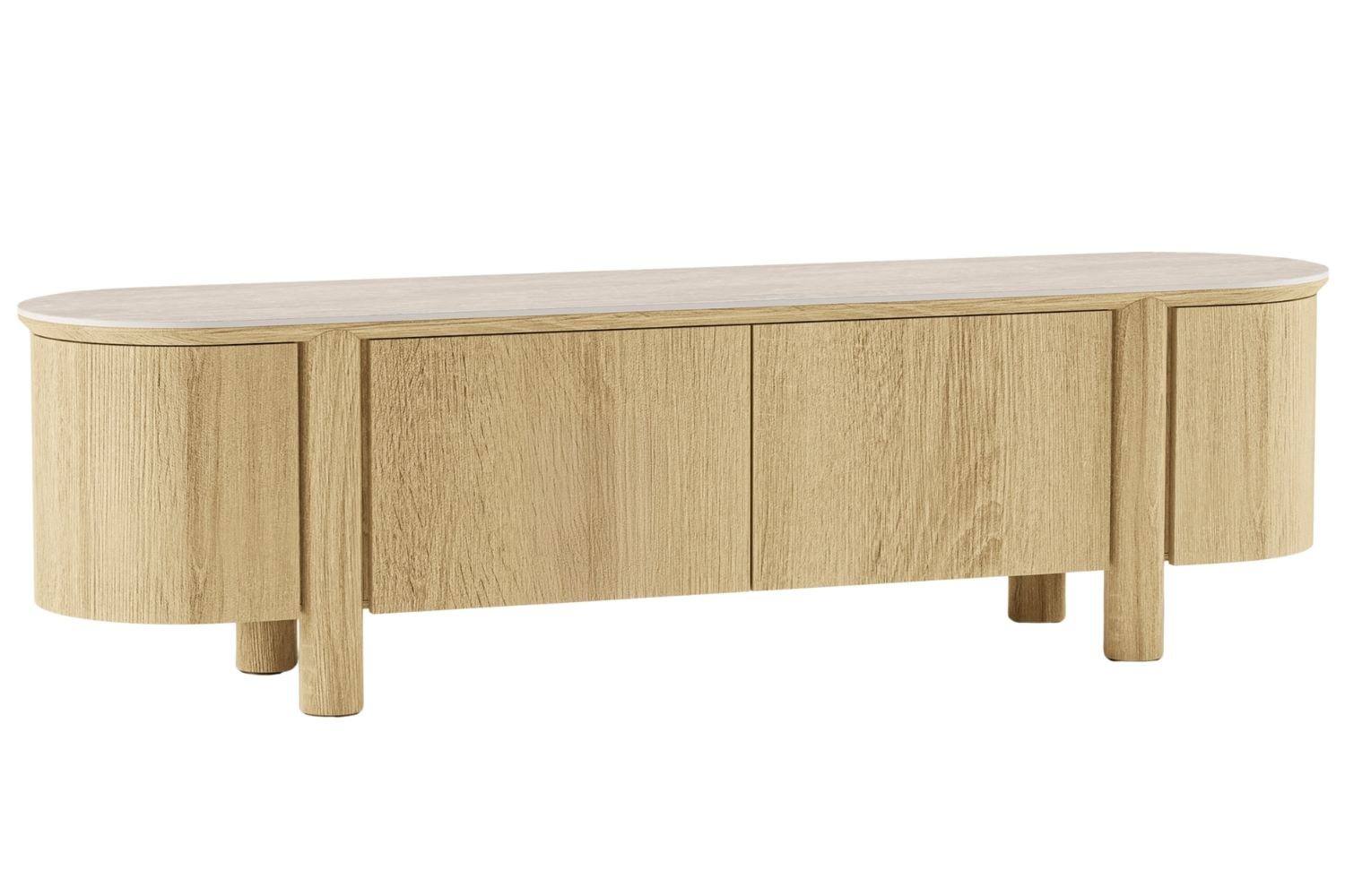 Nova Nook Dubový TV stolek Cecile 200 x 48 cm Nova Nook