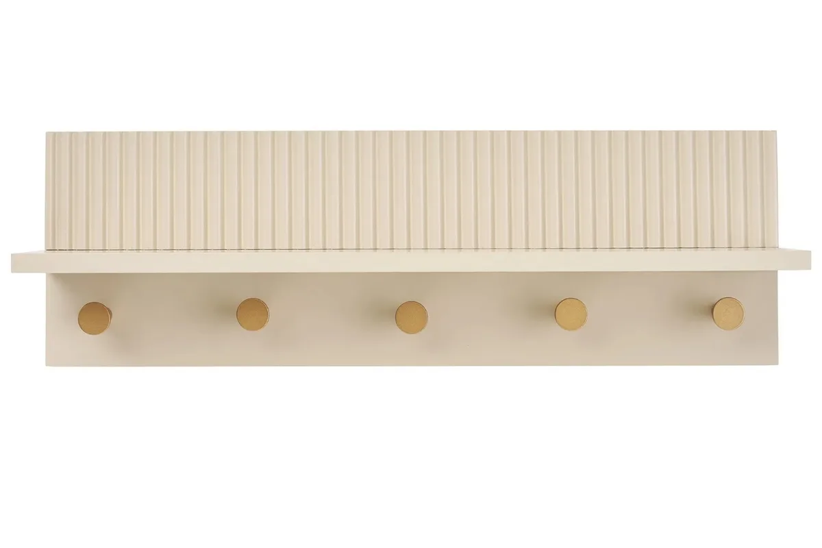 Nordic Living Béžový nástěnný věšák Rokka 50 cm