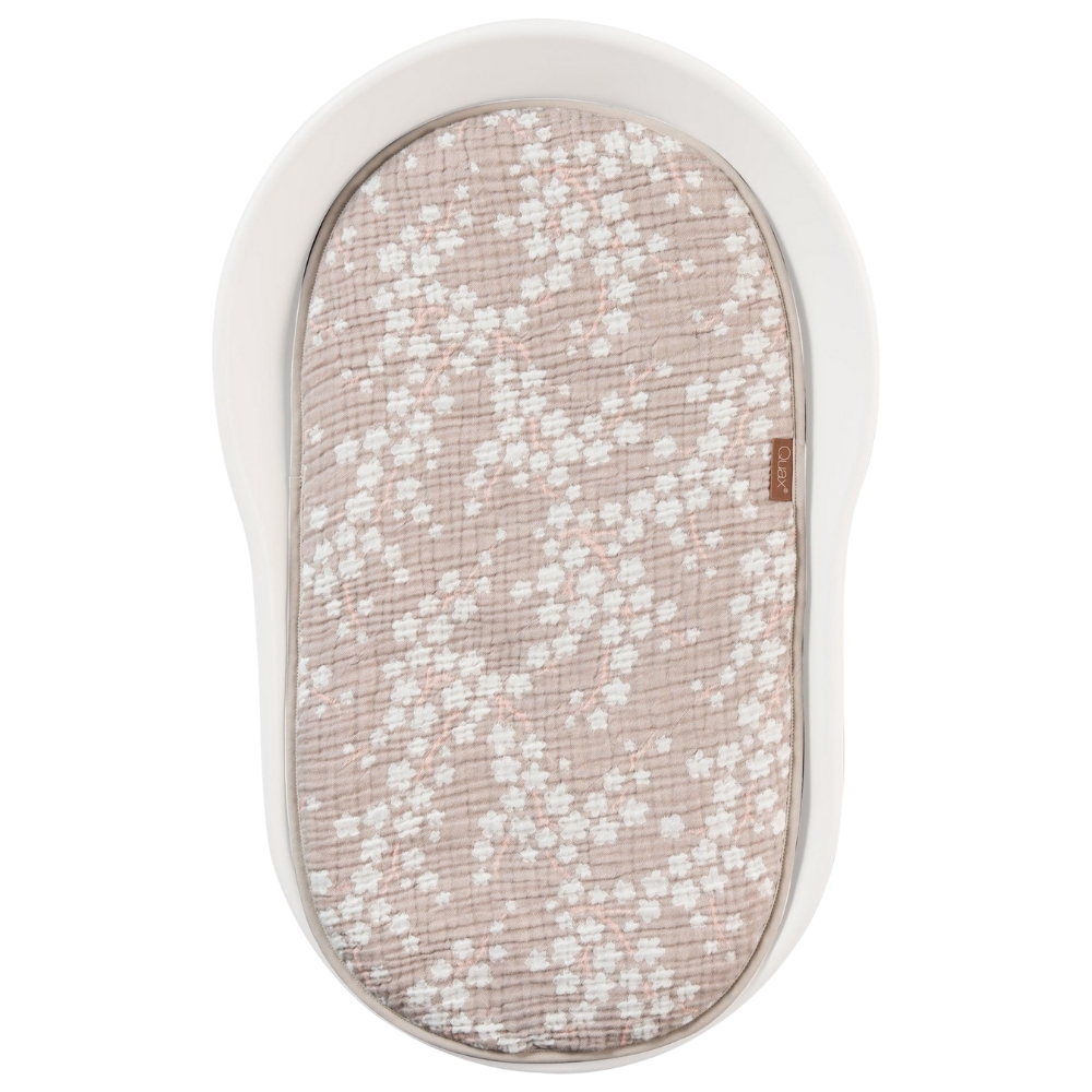 Růžový mušelínový polštář na přebalovací podložku Quax Mamee Quax