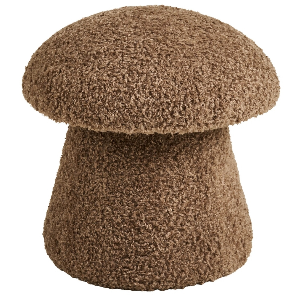 Nordic Living Hnědý taburet Enma 45 cm Nordic Living