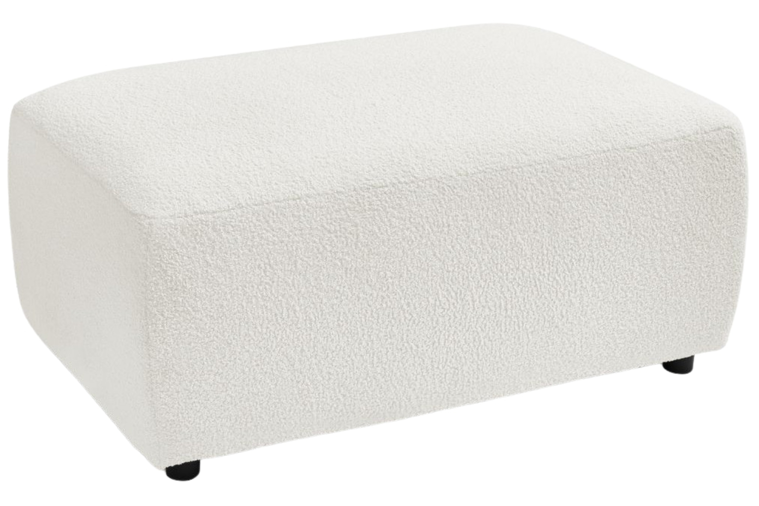 Bobochic Paris Bílá bouclé podnožka Envy 100 x 70 cm Bobochic Paris