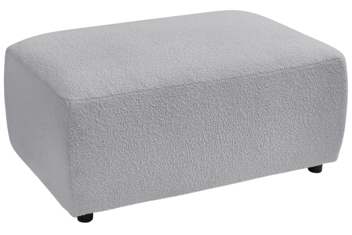 Bobochic Paris Světle šedá bouclé podnožka Envy 100 x 70 cm Bobochic Paris