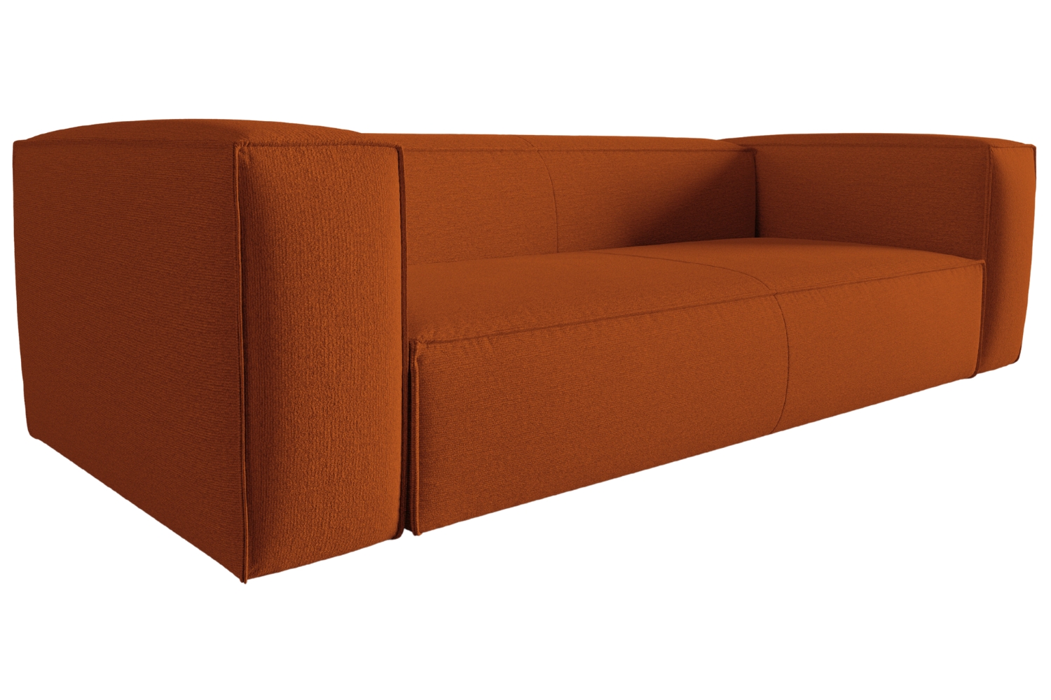 Cosmopolitan Design Terakotově oranžová čtyřmístná pohovka Mackay 230 cm Cosmopolitan Design