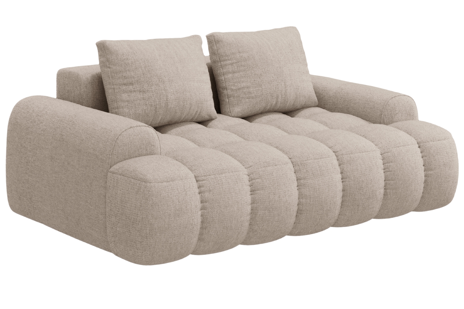 Cosmopolitan Design Pískově hnědá dvoumístná pohovka Linz 175 cm Cosmopolitan Design