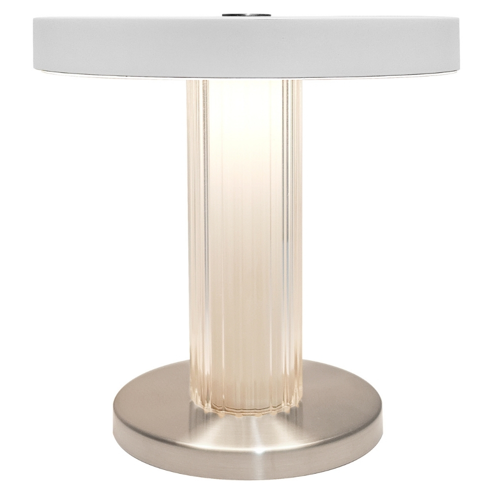 Nordlux Bílá kovová stolní LED lampa Trezzi Nordlux