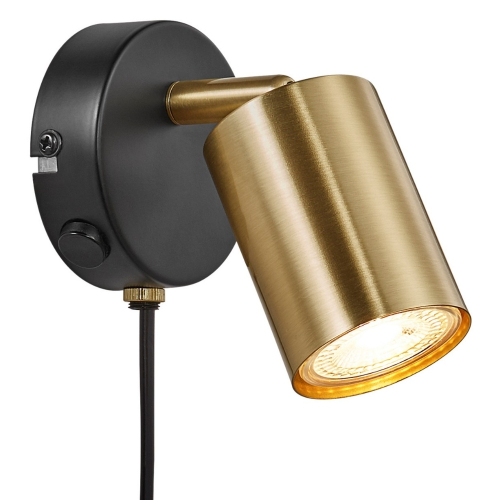 Nordlux Mosazné kovové nástěnné světlo Explore Nordlux