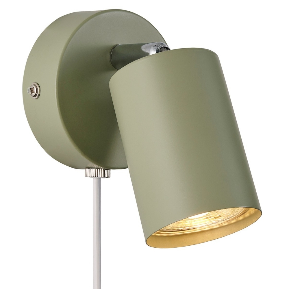 Nordlux Zelené kovové nástěnné světlo Explore Nordlux