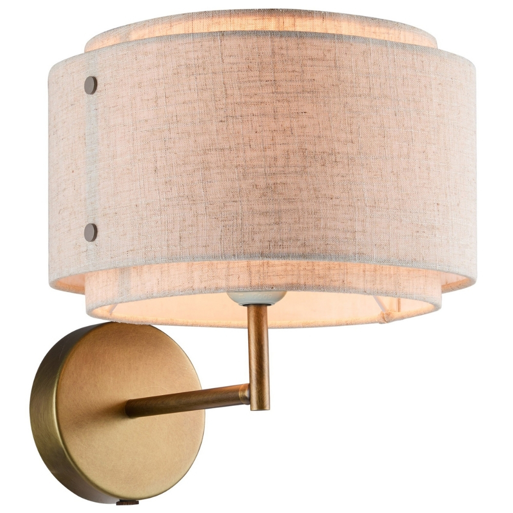 Nordlux Béžové lněné nástěnné světlo Takai Nordlux