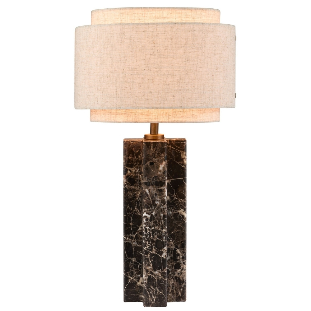 Nordlux Béžová mramorová stolní lampa Takai Nordlux