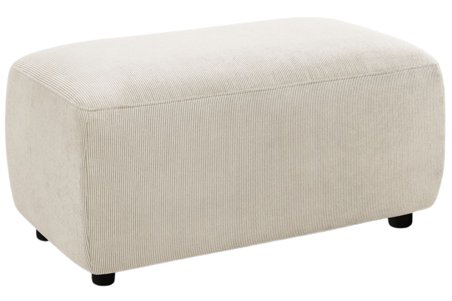 Bobochic Paris Béžová manšestrová podnožka Enjoy 92 x 48 cm Bobochic Paris