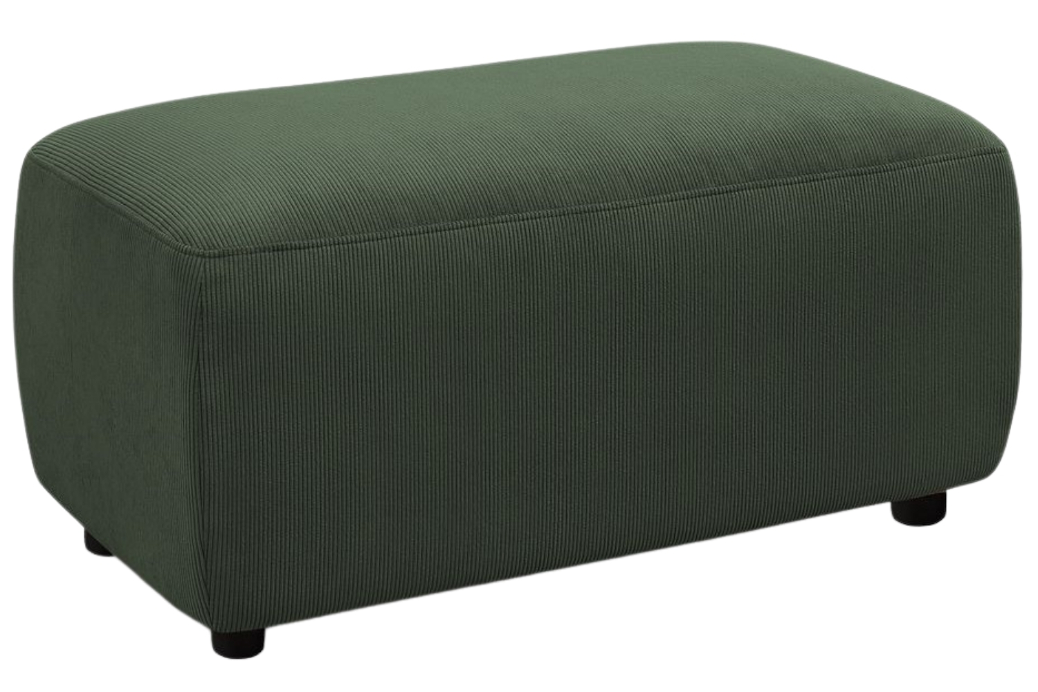 Bobochic Paris Zelená manšestrová podnožka Enjoy 92 x 48 cm Bobochic Paris