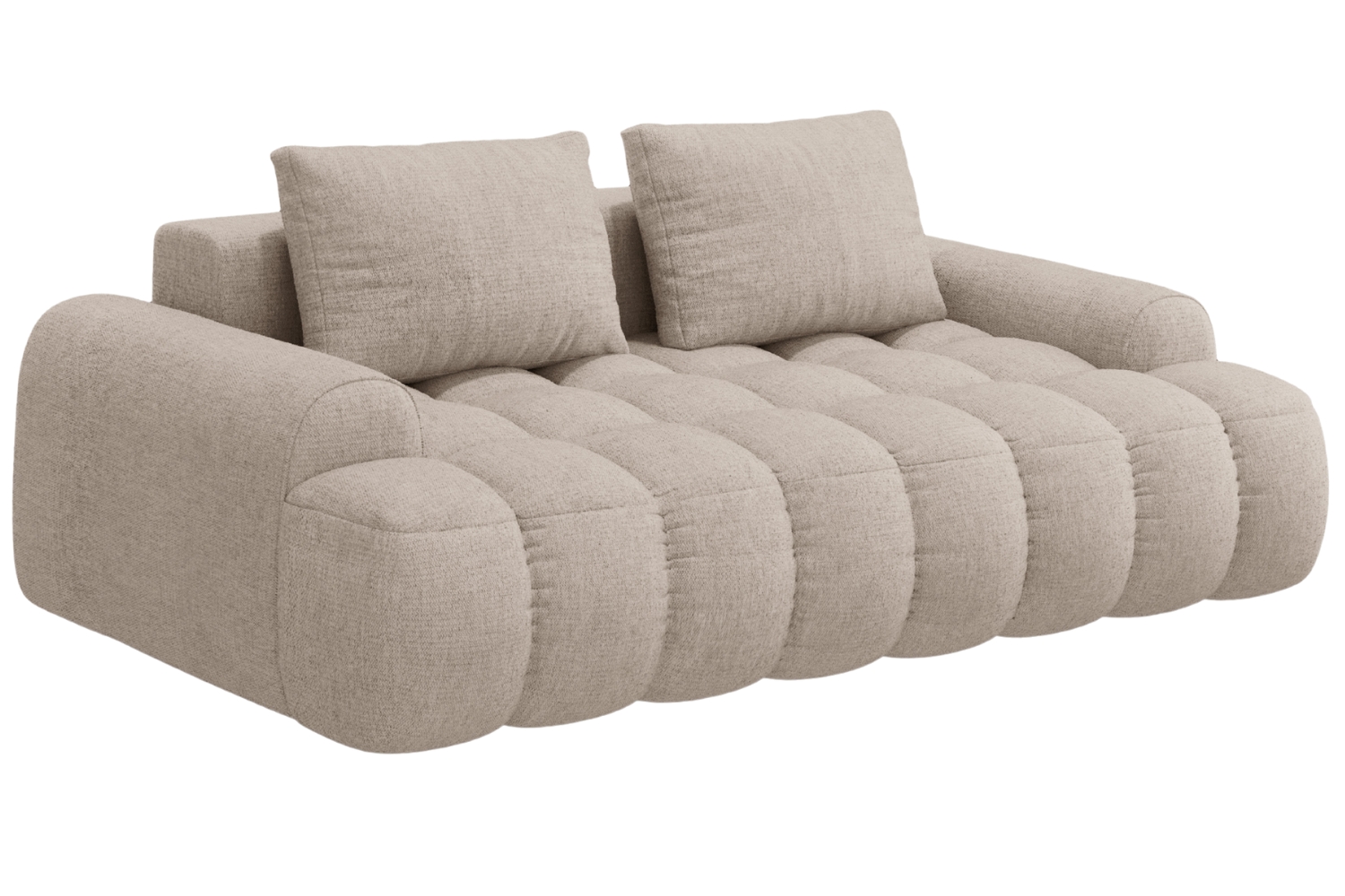 Cosmopolitan Design Pískově hnědá trojmístná pohovka Linz 200 cm Cosmopolitan Design