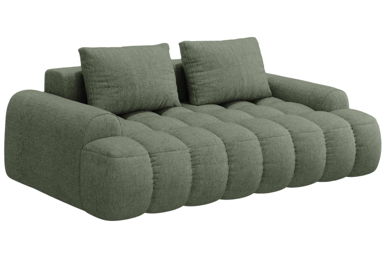 Cosmopolitan Design Zelená trojmístná pohovka Linz 200 cm Cosmopolitan Design