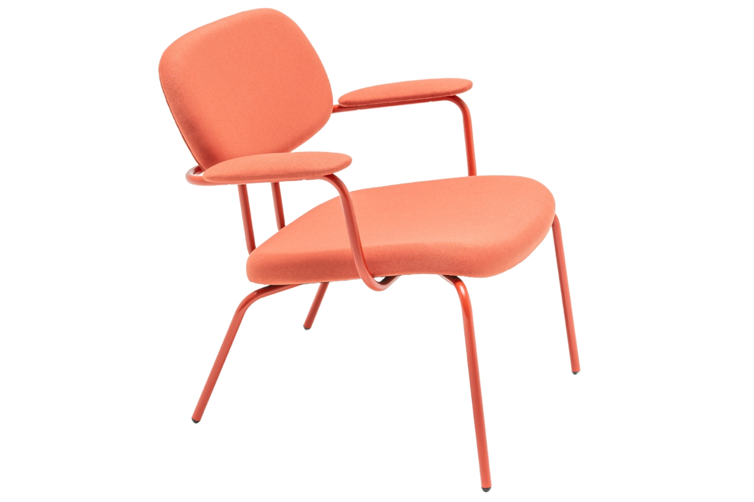 MDD Červené lounge křeslo New School s područkami MDD